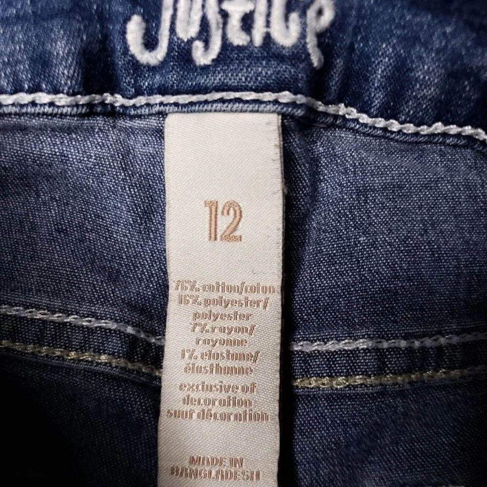 Justice Girls Denim Shorts 12